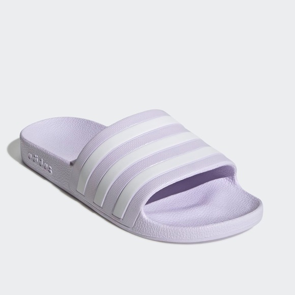 purple adidas sandals